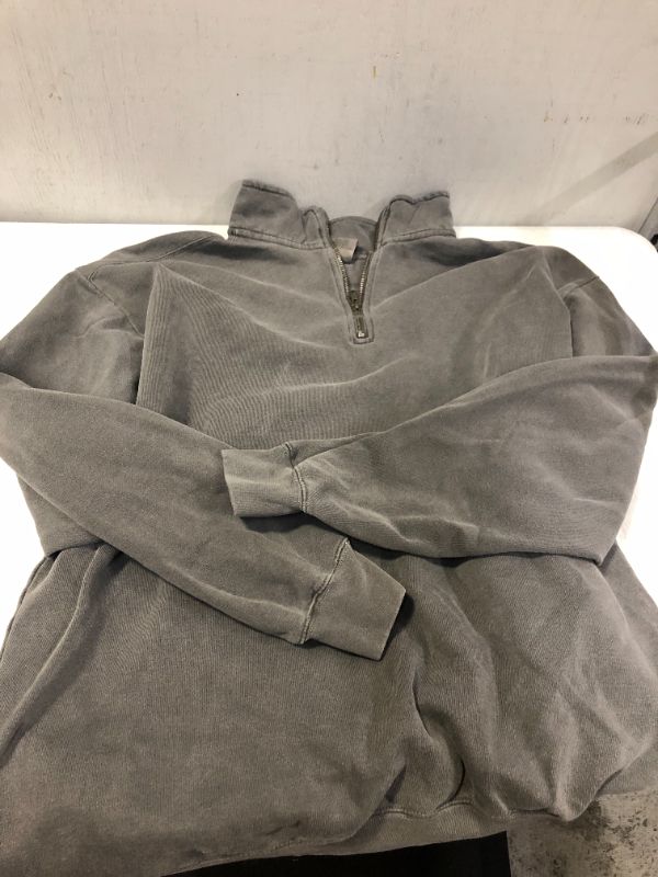 Photo 2 of Comfort Colors Men's Adult 1/4 Zip Sweatshirt size XL