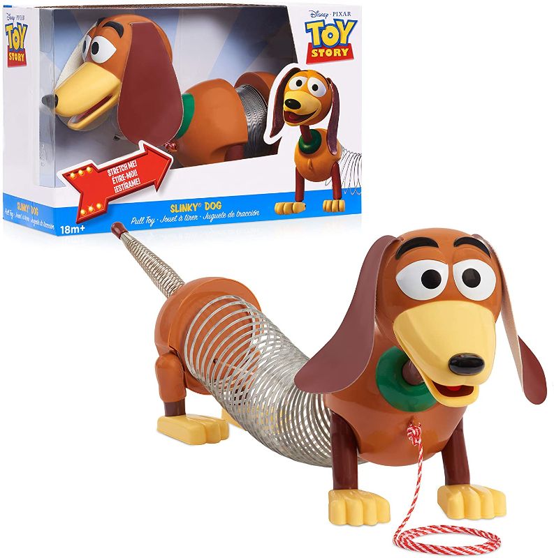 Photo 1 of Just Play Disney•Pixar's Toy Story Slinky Dog Pull Toy, Walking Spring Toy for Boys and Girls
