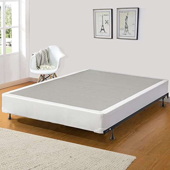 Photo 1 of Continental Sleep Fully Assembled Wood Traditional Box Spring/Foundation For Mattress Set, Queen, Beige 8in
