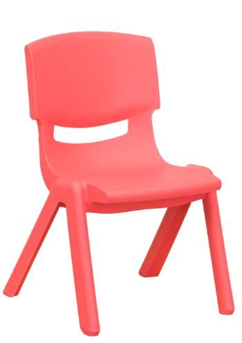 Photo 1 of 2 PACK  20-in Red Stackable Kids Accent Chair