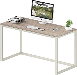 Photo 1 of SHW Triangle-Leg Home Office Computer Desk, Oak 48in