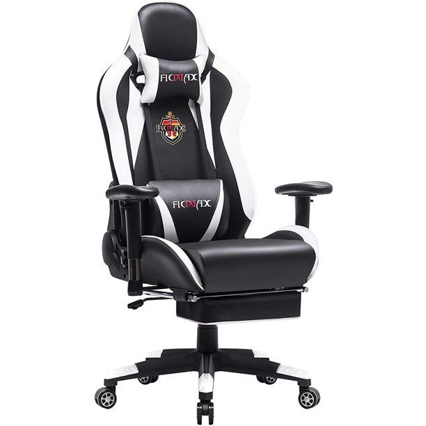 Photo 1 of Ficmax Massage Gaming Chair Racing Style Office Chair with Footrest Reclining Computer Chair for Gaming, High Back Pro Gamer Chair for E-sport, Large Gaming Desk Chair with Headrest and Lumbar Support
