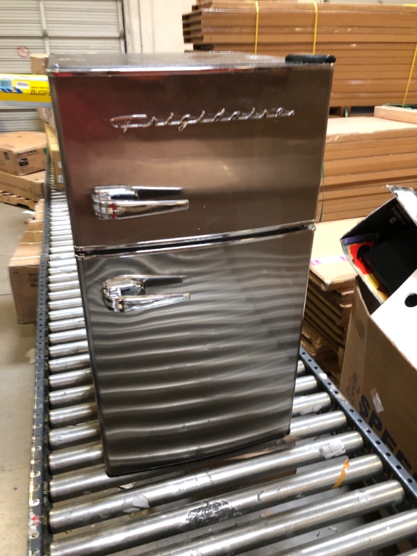 Photo 7 of Frigidaire EFR341, 3.2 cu ft 2 Door Fridge and Freezer, Platinum Series, Stainless Steel, Double
