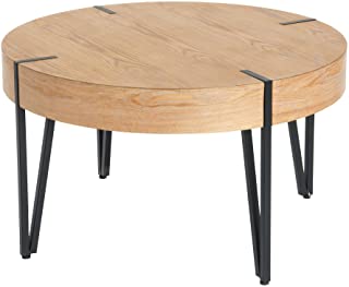 Photo 1 of Creative Co-Op Wood Round Coffee Side Table, Natural- 