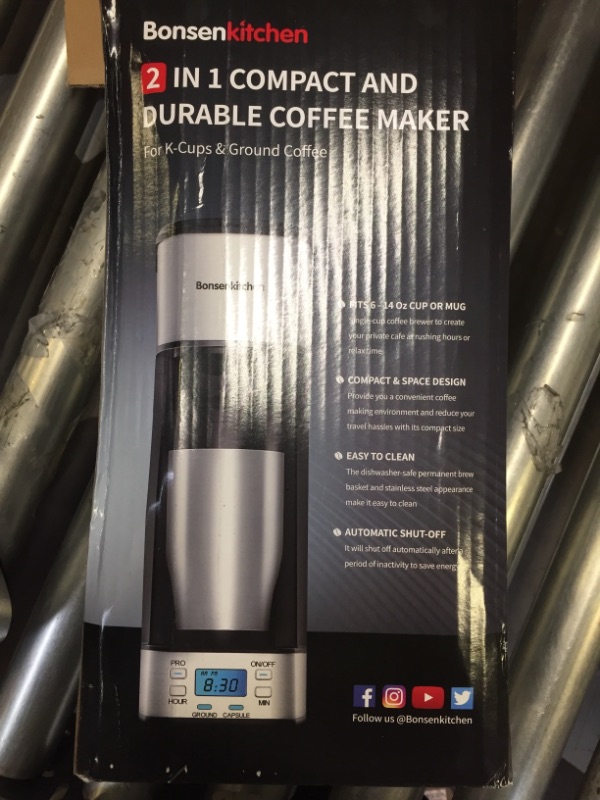 Photo 2 of 2 in 1 compact and durable coffe maker 