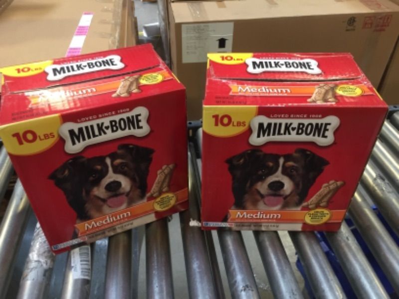 Photo 2 of 2 PACK Milk-Bone Original Dog Treats Biscuits for Medium Dogs, 10 Pounds (Packaging May Vary) BEST BY 21 FEB 2022