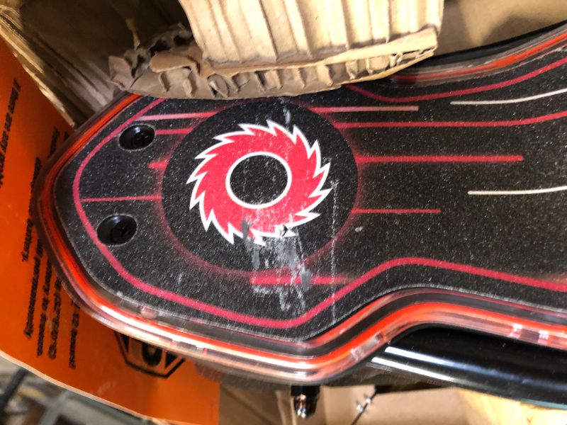 Photo 1 of Razor Power Core E90 Glow Electric Scooter - Hub Motor, LED Light-Up Deck, Up to 10 mph and 60 min Ride Time, for Kids 8+ , Black/Red (Glow)
