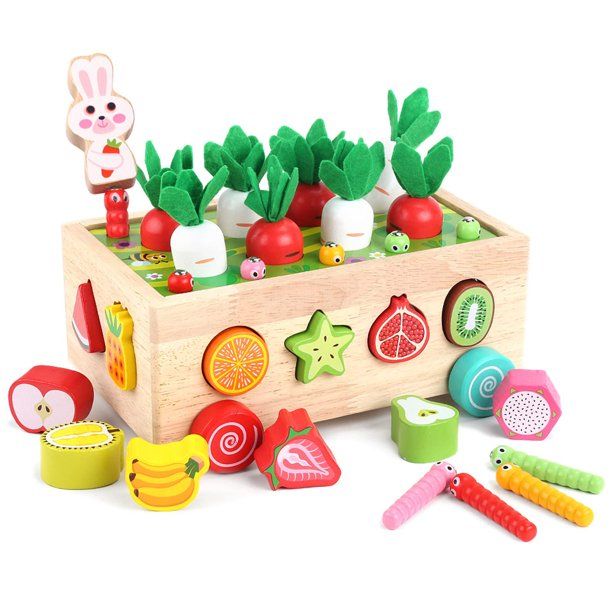 Photo 1 of KMTJT Toddlers Montessori Wooden Educational Toys for Baby Boys Girls Age 1 2 3 Year Old, Shape Sorting Toys Gifts for Kids 1-3, Wood Preschool Learning Fine Motor Skills Game