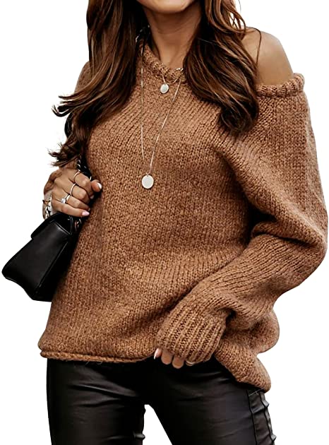 Photo 1 of BTFBM Women Casual Long Sleeve Sweaters Crew Neck Solid Color Soft Ribbed Knitted Oversized Pullover Loose Fit Jumper
Size: L