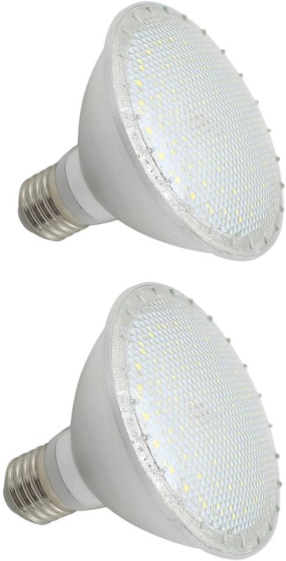 Photo 1 of PAR30 LED Light Bulbs 12W (75W Equivalent), 6000K Cool White, 1200 Lumen Flood Lights, 120 Beam Degree Short Neck Spotlight Bulb (2 Pack)
