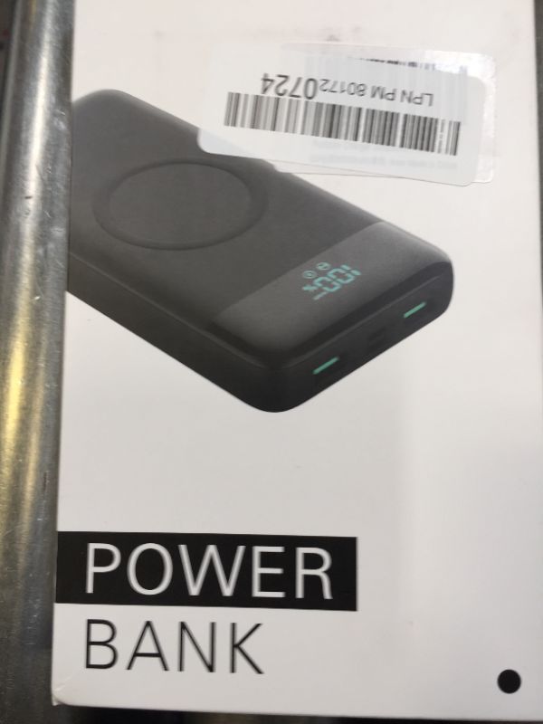 Photo 2 of Wireless Portable Charger 30,800mAh 15W Wireless Charging 25W PD QC4.0 Fast Charging Smart LED Display USB-C Power Bank, 4 Output & 2 Input External Battery Pack Compatible with iPhone, Samsung, iPad
