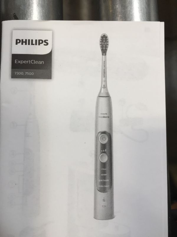 Photo 6 of Philips Sonicare ExpertClean 7500, Rechargeable Electric Power Toothbrush, Black, HX9690/05
