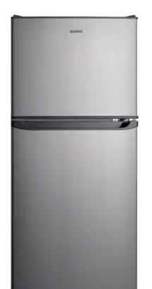 Photo 1 of 10.0 cu. ft. Top Freezer Refrigerator with Dual Door, Frost Free in Stainless Steel Look ---- MINOR DENTSS 
