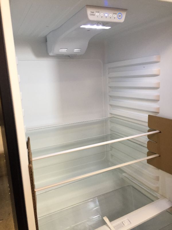 Photo 3 of 10.0 cu. ft. Top Freezer Refrigerator with Dual Door, Frost Free in Stainless Steel Look ---- MINOR DENTSS 
