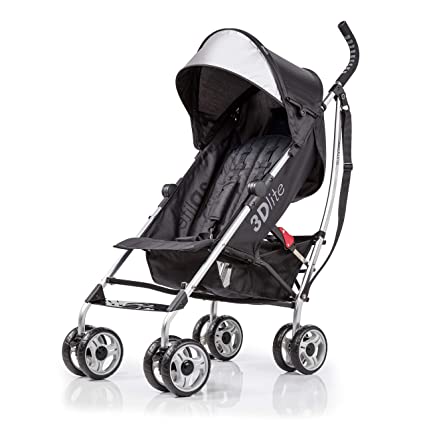 Photo 1 of Summer Infant 3Dlite Convenience Stroller, Black (Silver Frame)
