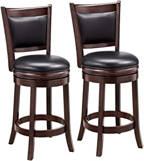 Photo 1 of Ball & Cast Swivel Counter Height Barstool 24 Inch Seat Height Cappuccino Set of 2