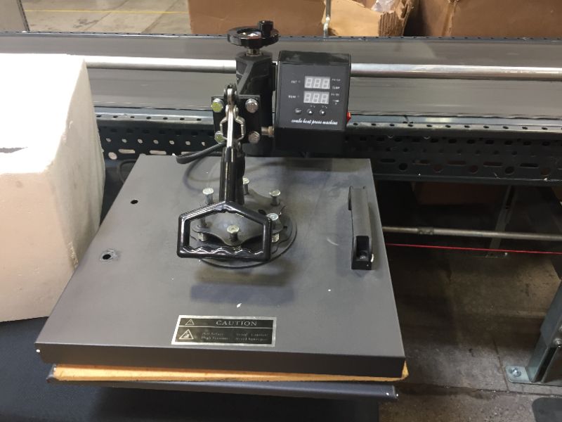 Photo 1 of  Heat Press Machine, unknow model--missing accessories 