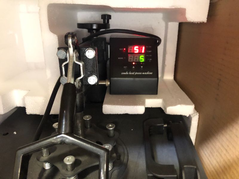 Photo 2 of  Heat Press Machine, unknow model--missing accessories 