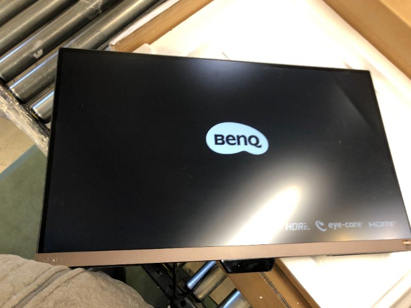 Photo 3 of BenQ EW2780U 27 inch 4K Monitor | IPS Multimedia with HDMI connectivity | HDR | Eye-Care Sensor | Integrated Speakers and Custom Audio Modes | USB C Connectivity and Charging
