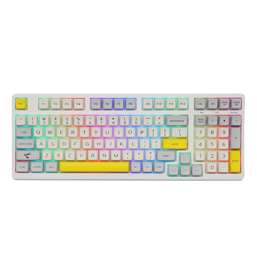 Photo 1 of Epomaker TH98
98-key Hot Swappable RGB 2.4Ghz/Bluetooth 5.0/Wired Mechanical Gaming Keyboard
