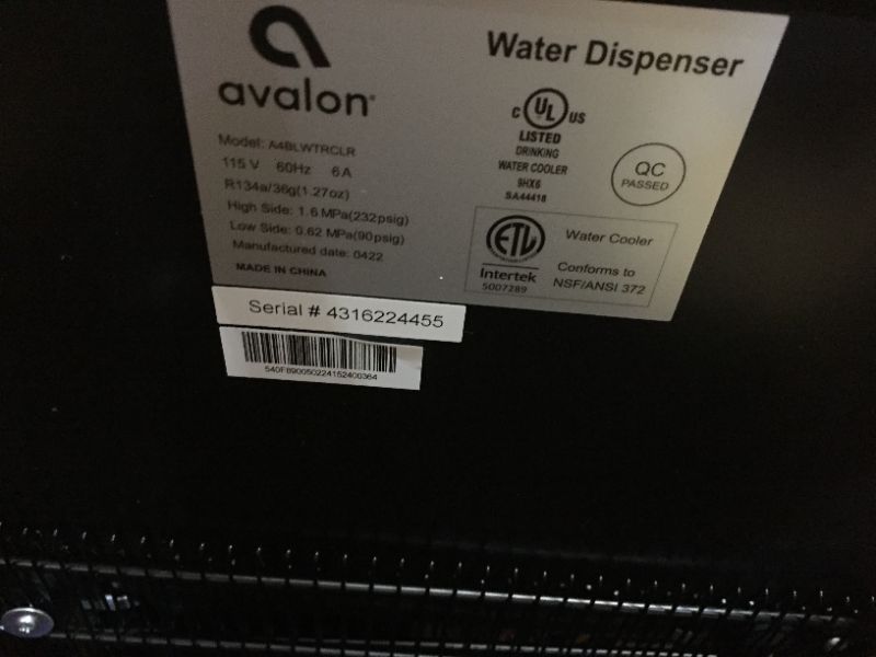 Photo 4 of Avalon Bottled Bottom-loading Cold and Hot with BioGuard