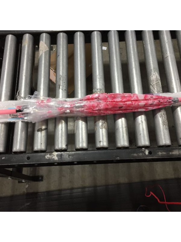 Photo 1 of 33 inch pink plastic see through umbrella