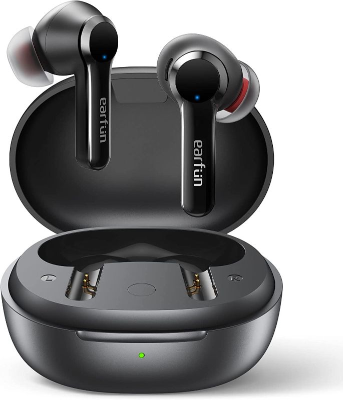 Photo 1 of Wireless Earbuds, EarFun Air Pro 2 Hybrid Active Noise Cancelling Wireless Earphones, Bluetooth 5.2 Headphones with Mics, In-ear Detection, Ambient Mode, 34H Playtime Wireless Charging, Volume Control
