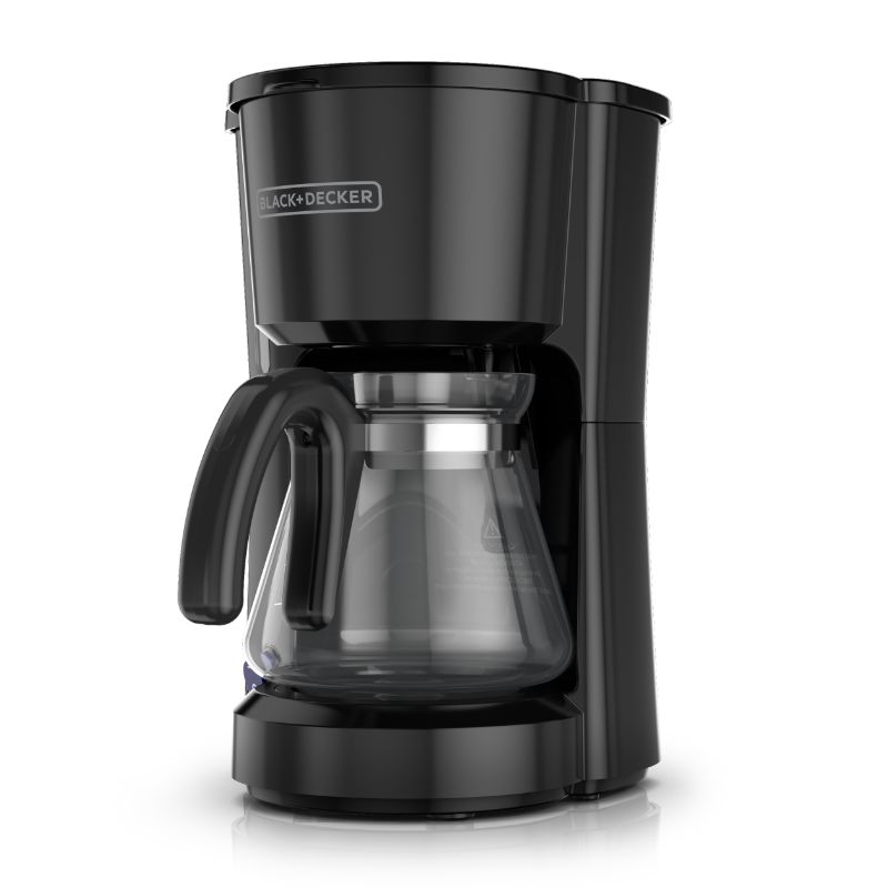 Photo 1 of Black & Decker 5-Cup Coffeemaker, Black - 5 Cup(s) - Multi-serve - Black - Glass Body
