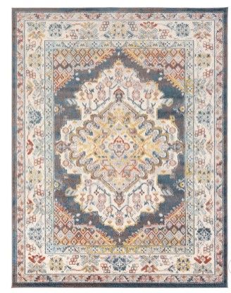 Photo 1 of Ankara Bright Blue Rectangle 7 Ft. 10 in. X 10 Ft. 3 in. Rugs
