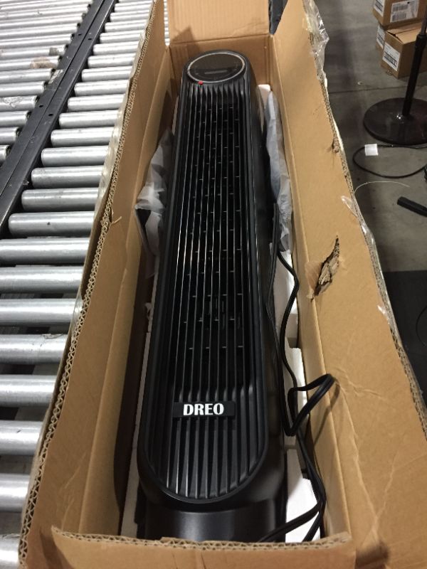 Photo 1 of Dreo 36'' Nomad One Tower Fan with Remote, 24ft/s Velocity Quiet Cooling Fan, 90° Oscillating Fan with 4 Speeds, 4 Modes, 8H Timer, Bladeless Fan, St
