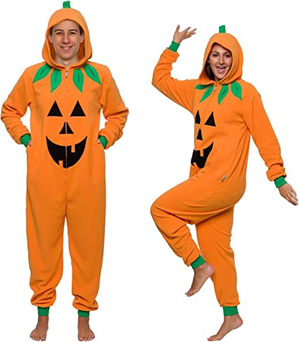 Photo 1 of FUNZIEZ! Pumpkin Jack O Lantern Costume - One Piece Novelty Jumpsuit XXL
