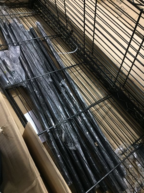 Photo 2 of 4 Tier Shelving Unit NSF Wire Shelf Metal Large Storage Shelves Heavy Duty Height Adjustable Commercial Grade Steel Utility Layer Shelf Rack Organizer 1000 LBS Capacity -14x36x54,Black
