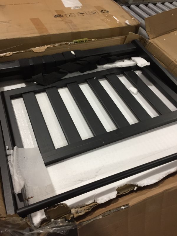 Photo 1 of Assembled Luggage Rack with Shelf, Installed Enhance Strong Version Folding Hard Bamboo Wood Luggage Holder Suitcase Rack for Guest Room, Bedroom, Hotel
