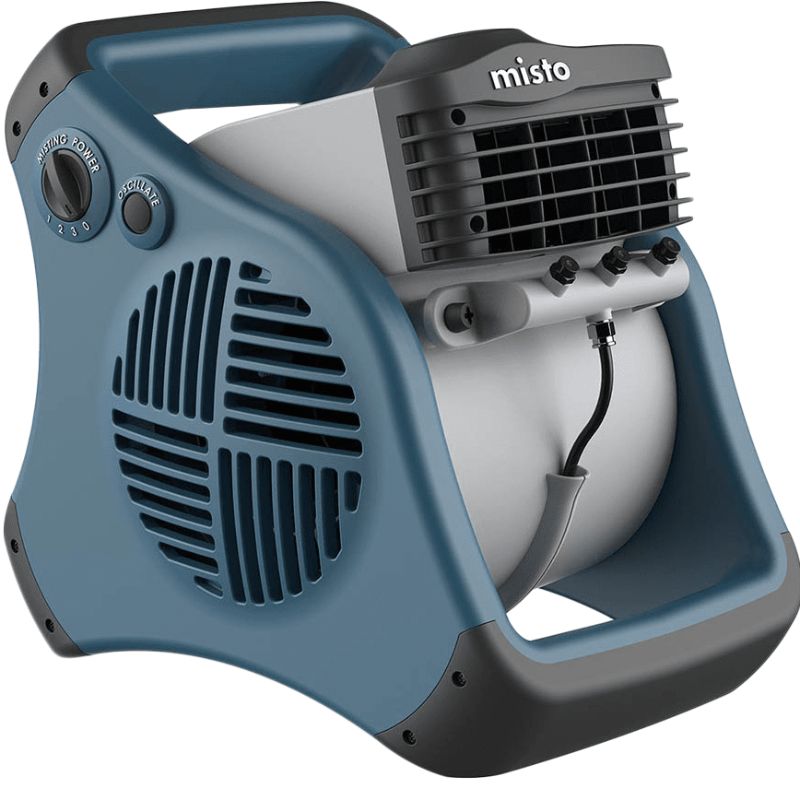 Photo 1 of Lasko 7054 Misto Outdoor Misting Blower Fan - Features Cooling Misters Ideal for Sports Camping Decks & Patios Blue
