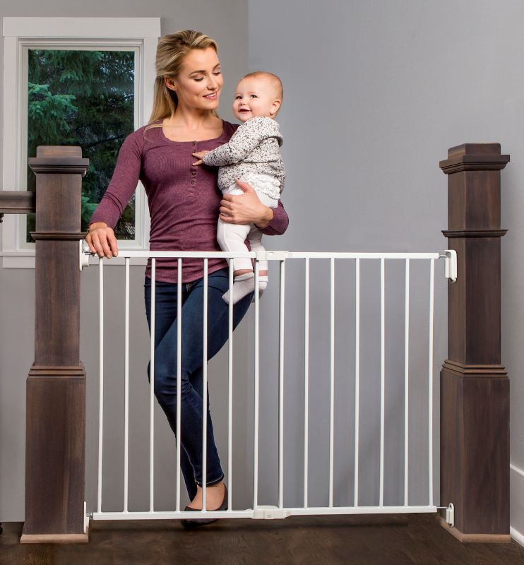 Photo 1 of Regalo Extra Wide 2-in-1 Stairway and Hallway Baby Safety Gate with Mounting Kit
