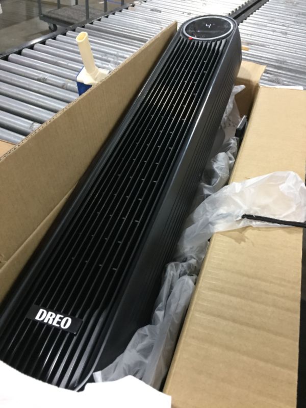 Photo 1 of Dreo 36'' Nomad One Tower Fan with Remote, 24ft/s Velocity Quiet Cooling Fan, 90° Oscillating Fan with 4 Speeds, 4 Modes, 8H Timer, Bladeless Fan, St


