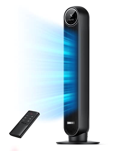 Photo 1 of Dreo 36'' Nomad One Tower Fan with Remote, 24ft/s Velocity Quiet Cooling Fan, 90° Oscillating Fan with 4 Speeds, 4 Modes, 8H Timer, Bladeless Fan, St

