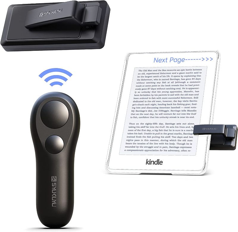 Photo 1 of SYUKUYU RF Remote Control Page Turner for Kindle Reading Ipad Surface Comics, iPhone Android Tablets Reading Novels Taking Photos
