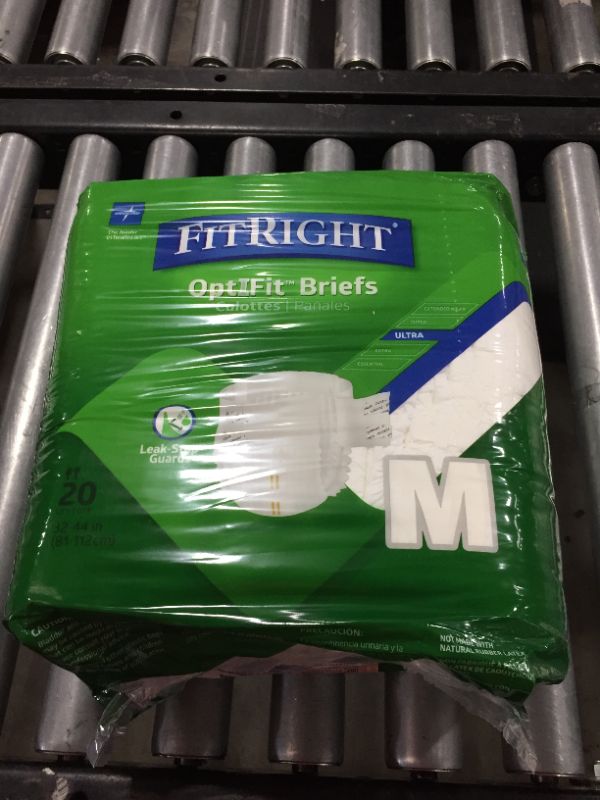 Photo 2 of Medline FitRight Ultra Briefs Medium - 80.0 Ea
