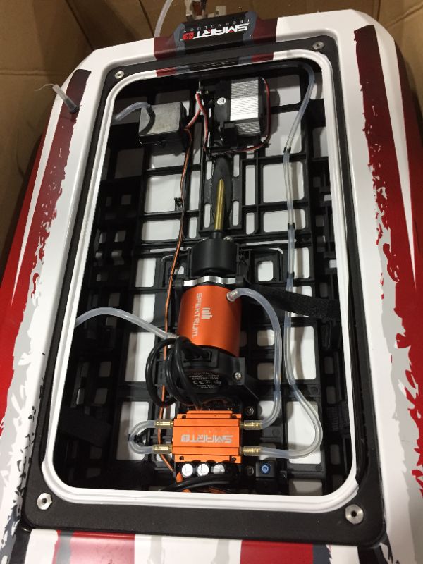 Photo 4 of Pro Boat RC Blackjack 42 8S Brushless Catamaran RTR(Battery and Charger Not Included): White/Red PRB08043T2---SOLD BY PARTS
