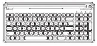 Photo 1 of ISJ-DJC03 Backlit Wireless Keyboard