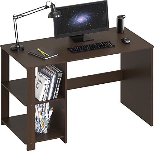 Photo 1 of SHW Home Office Computer Desk with Shelves, Espresso