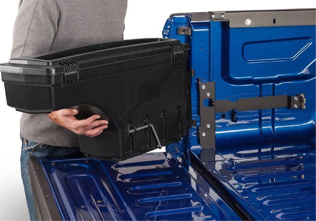 Photo 1 of 2022 GMC Sierra UnderCover Swing Case Truck Tool Box, Driver-Side Box in Black