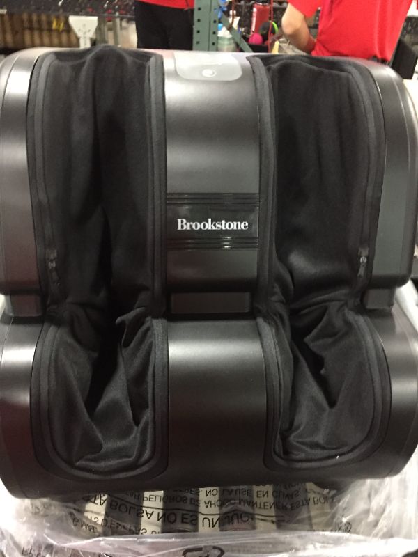 Photo 2 of Brookstone Therasqueeze Foot, Calf Massager | Rolling Massage | 4 Massage Programs|Adjustable tilt
