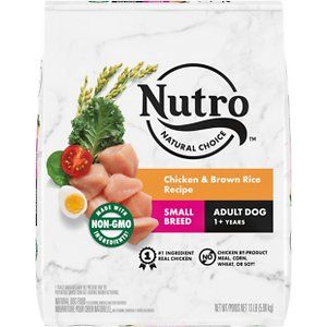 Photo 1 of (EXPIRED) - NUTRO NATURAL CHOICE Small Breed Adult Dry Dog Food, Chicken & Brown Rice Recipe Dog Kibble, 13 Lb. Bag (1805323)
