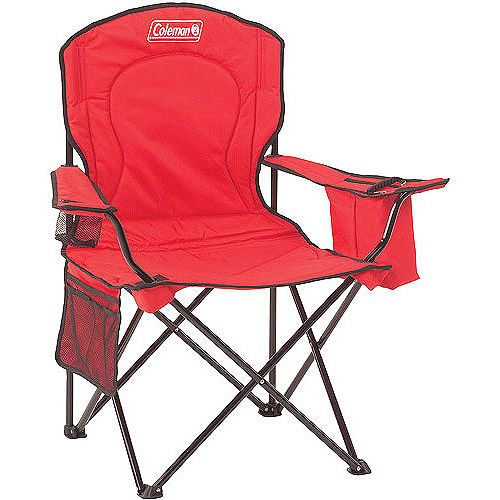 Photo 1 of Coleman Oversized Quad Chair with Cooler in Red
