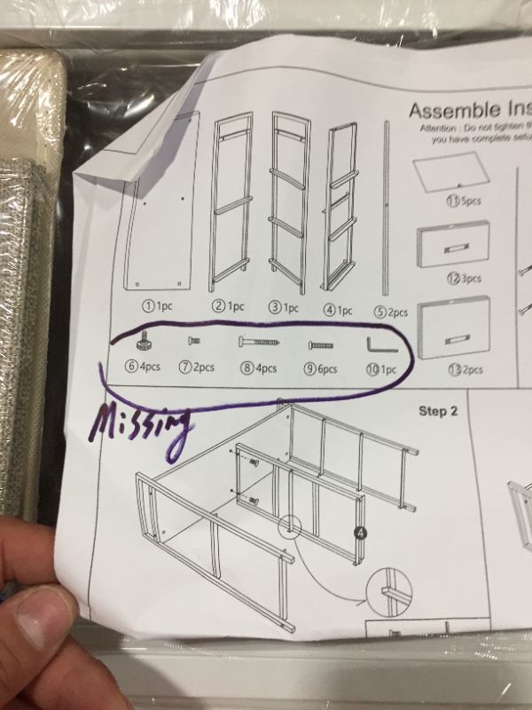 Photo 3 of (Missing Hardware) East Loft Multipurpose Dressers for Bedroom Cheap Closet Dresser for Nursery - Storage Dresser with 5 Fabric Drawers - Easy Assembly Small Dresser for Closet Kids Clothes Organizer (Beige)
