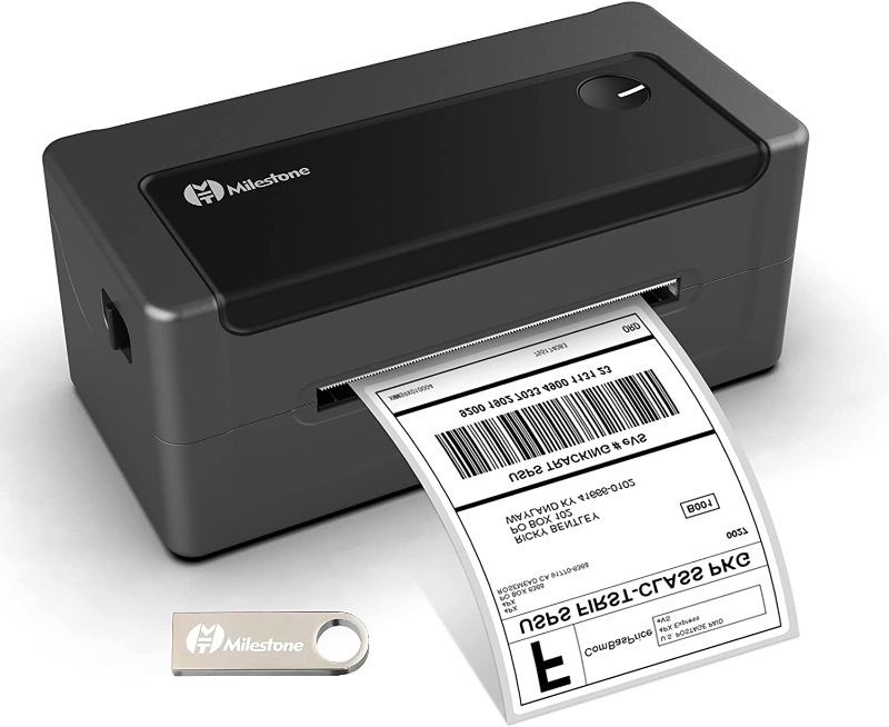 Photo 1 of Thermal Label Printer - Milestone Shipping Label Printer, 4x6 Label Printer, Commercial Direct Thermal Label Maker, Work with Ebay,Shopify,UPS,Amazon,Etsy, Support Windows&Mac
