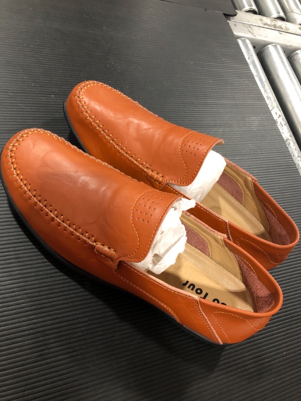 Photo 1 of Go Tour Men's Premium Genuine Leather Casual Slip on Loafers Breathable Driving Shoes Fashion Slipper
SIZE 10 MENS