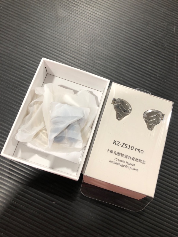 Photo 2 of KZ ZS10 Pro in Ear Monitor Earbuds Headphone, HiFi KZ Earphone with 4BA and 1DD Drivers, KZ Upgraded ZS10 Pro with Detachable 0.75mm 2 Pin 6N OFC Cable (Black No Mic)
